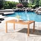 Alaterre Furniture Weston Eucalyptus Wood Outdoor Dining Table ANWT03EBO - alternate 6